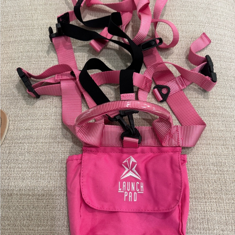 Pink Kids Safety Harness- ski training